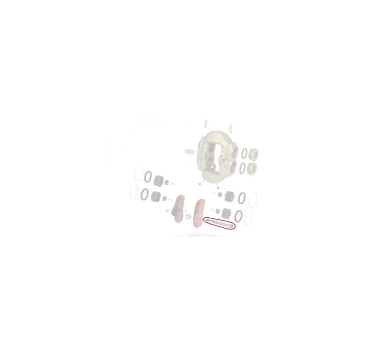 AXE PLAQUETTE AV BSS / FRONT BRAKE PAD PIN BSS