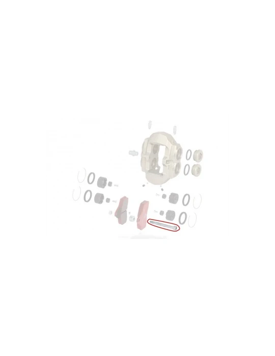 AXE PLAQUETTE AV BSS / FRONT BRAKE PAD PIN BSS