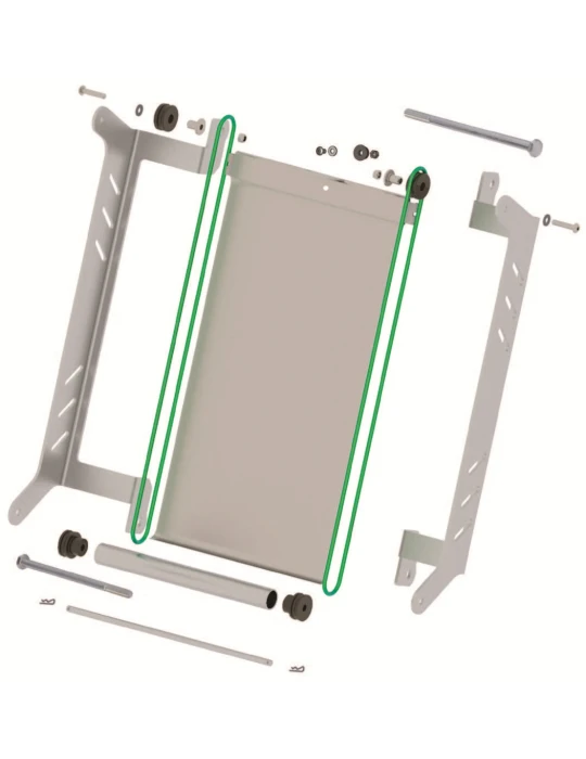 KIT COMPLET VOLET DE RADIATEUR 400X200MM