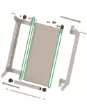 KIT COMPLET VOLET DE RADIATEUR 400X200MM
