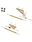 Kit de supports pour radiateur 422x260x48 mm