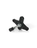 SUPPORT TENDEUR DE CHAÎNE COMPLET / ENGINE STOP BLACK ANOD. ALU COMPLE
