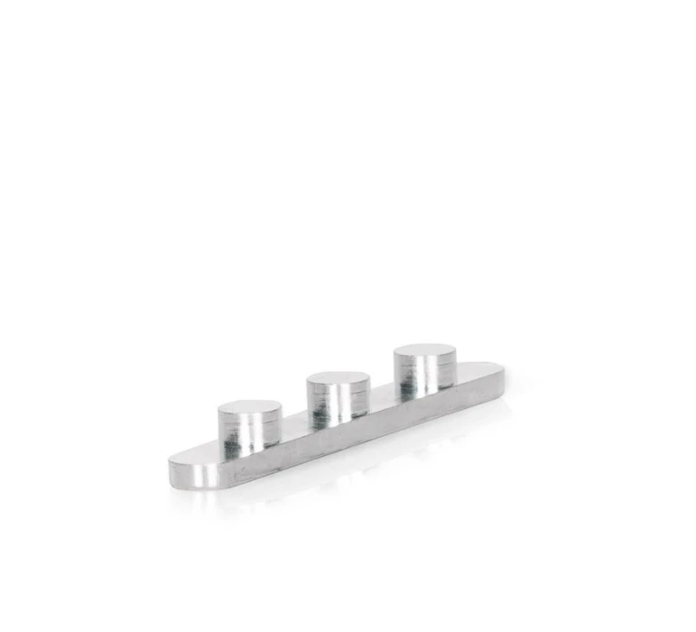 CLAVETTE 3 PICOTS D. 7,3MM 8X7X60 POUR AXE 40/50MM / KEY 3 PINS D. 7,3