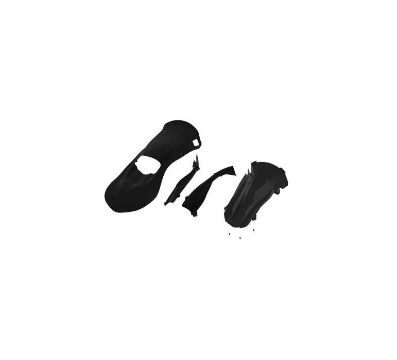 PORT A NUMERO ANT.  NERO OM. 2025 / FRONT FAIRING BLACK OM. 2025