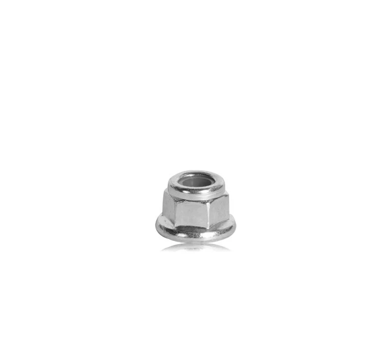 ÉCROU AUTOBLOQUANT M6  H-9MM / NUT WITH FLANGE ATB M6  H-9MM