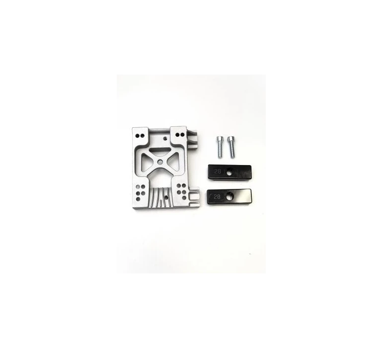 PLATINE MOTEUR COMPLÈTE ALU MINI / ENGINE MOUNT ANGLED ALU MINI WITH B
