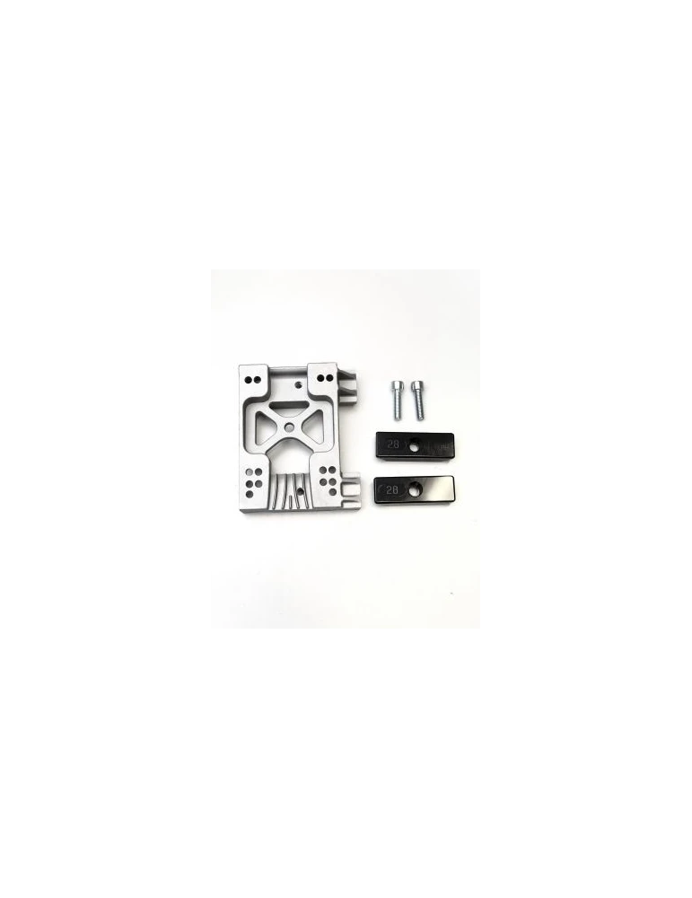 PLATINE MOTEUR COMPLÈTE ALU MINI / ENGINE MOUNT ANGLED ALU MINI WITH B