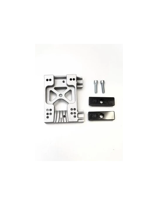PLATINE MOTEUR COMPLÈTE ALU MINI / ENGINE MOUNT ANGLED ALU MINI WITH B