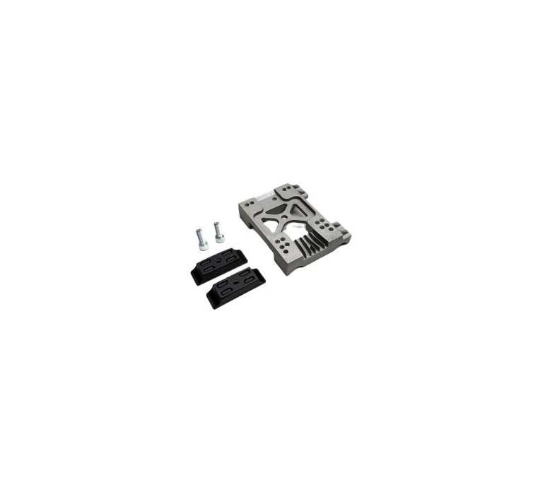 PIASTRA MOTORE ALU. MINI DIRITTA C/CAVALLOTTI / ENGINE MOUNT FLAT ALU