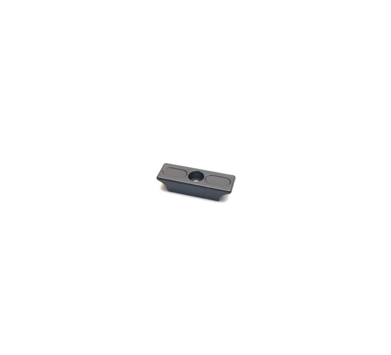 BRIDE DE PLATINE MOTEUR POUR CADRE 28MM ALU NOIR ANOD. / SHORT BRACKET