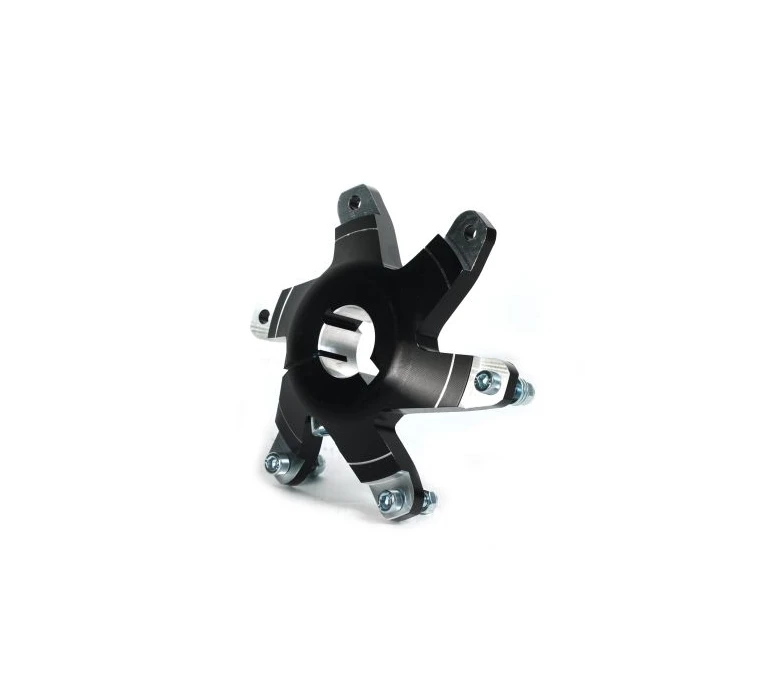 PORTE COURONNE 30MM NOIR ANOD. COMPLET / SPROCKET CARRIER 30MM BLACK A