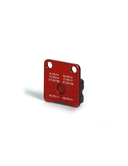 PLAQUETTE DE FREIN (KZ AVANT/MINI ARR.) / FRONT BRAKE PAD KZ RED / REA