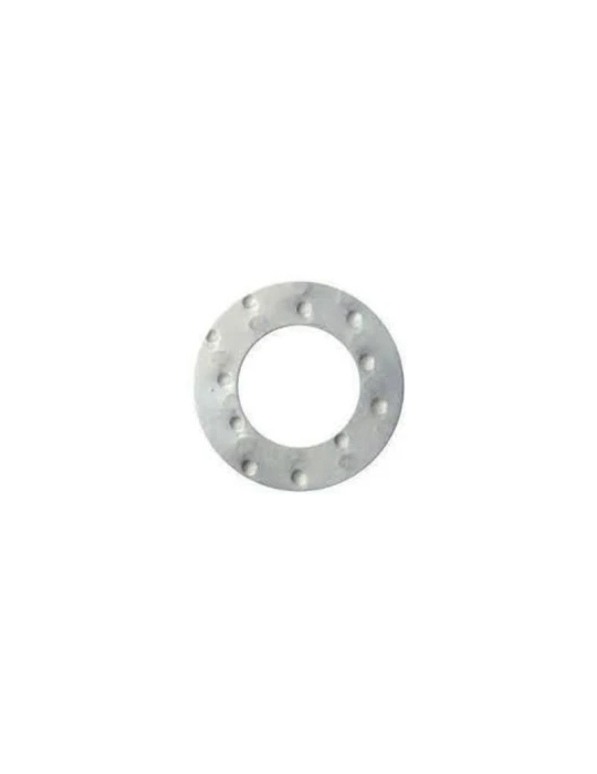 RONDELLE BRONZE ARGENT. TOOLED/ SILVER BRONZE WASHER TOOLED