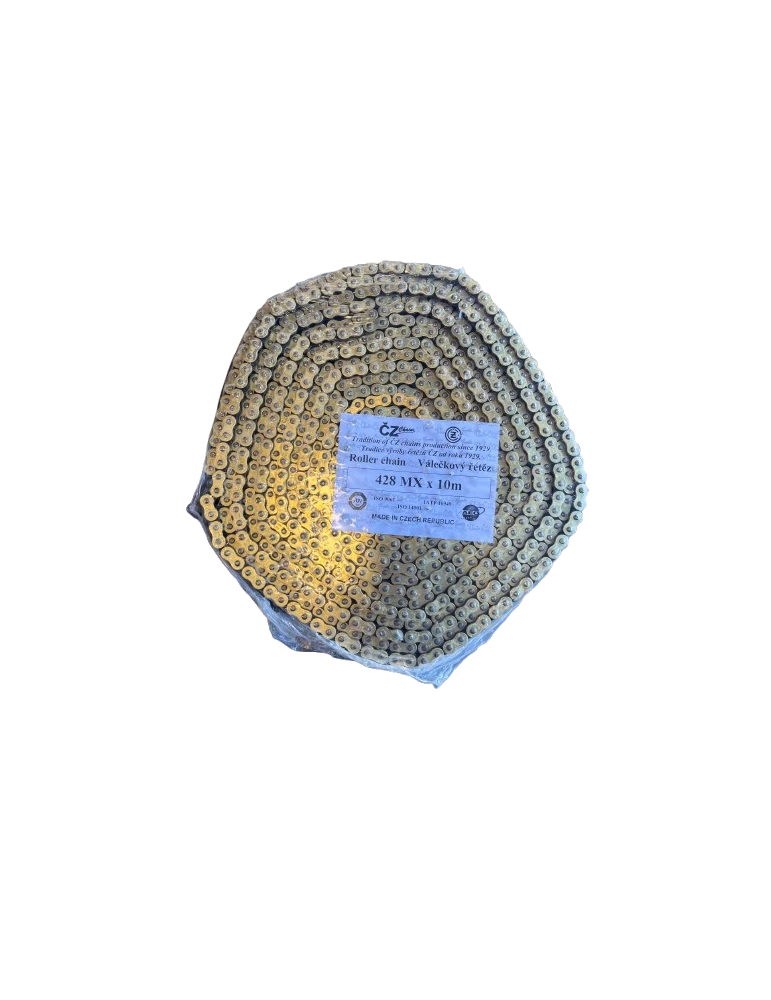 ROULEAU 10M CHAINE CZ 428 MX GOLD - ROLLER 10M