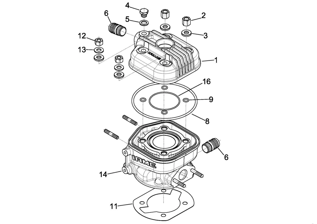 CYLINDER & CYLINDER HEAD - X30 WATER