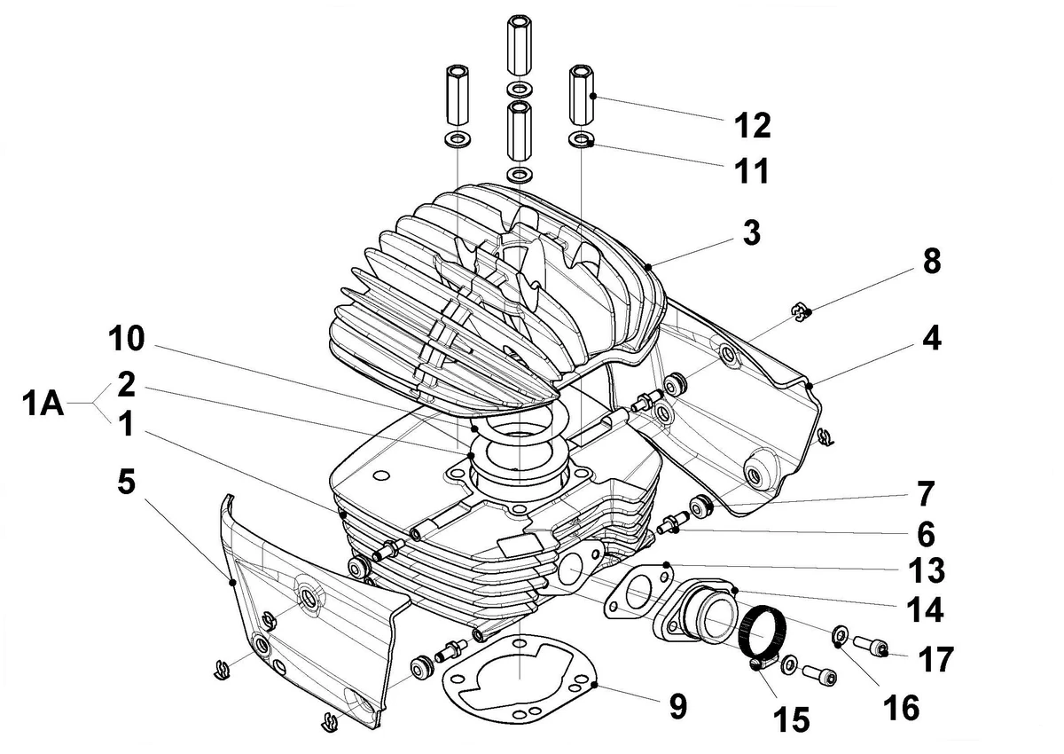 CYLINDER & CYLINDER HEAD ASSY GR-3