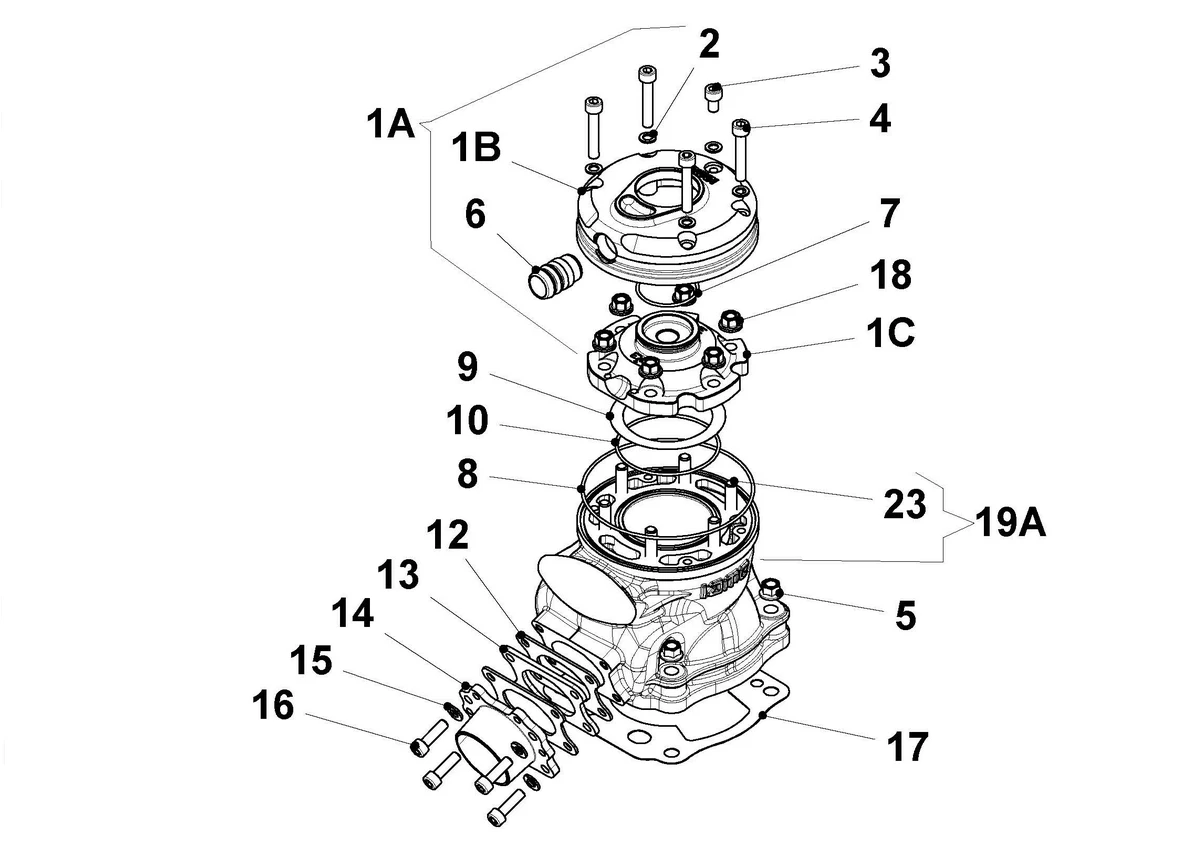 CYLINDER & CYLINDER HEAD - SCREAMER 4