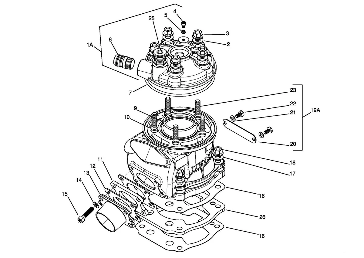 HEAD AND CYLINDER - SUPER SHIFTER X30