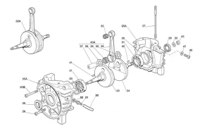 CRANKCASE & CRANKSHAFT-MINI PRO M