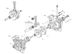 CRANKCASE & CRANKSHAFT - KA100