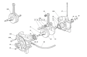 CRANKCASE & CRANKSHAFT-X30 WATER