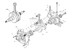 CRANKCASE & CRANKSHAFT - X30