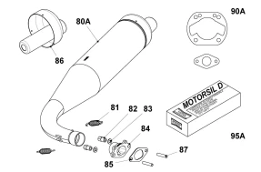 EXHAUST & GASKETS ASSY - GR3