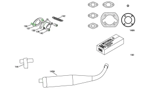 EXHAUST & GASKETS - X30 WATER