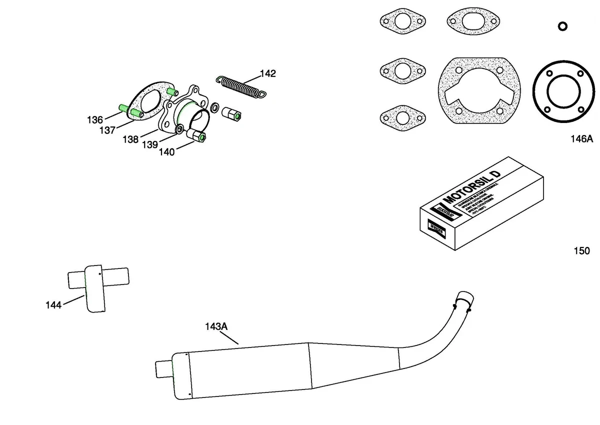 EXHAUST & GASKETS - X30 WATER