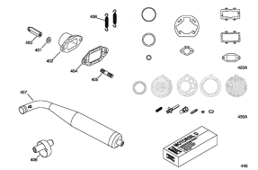 EXHAUST GROUP & GASKETS SET.