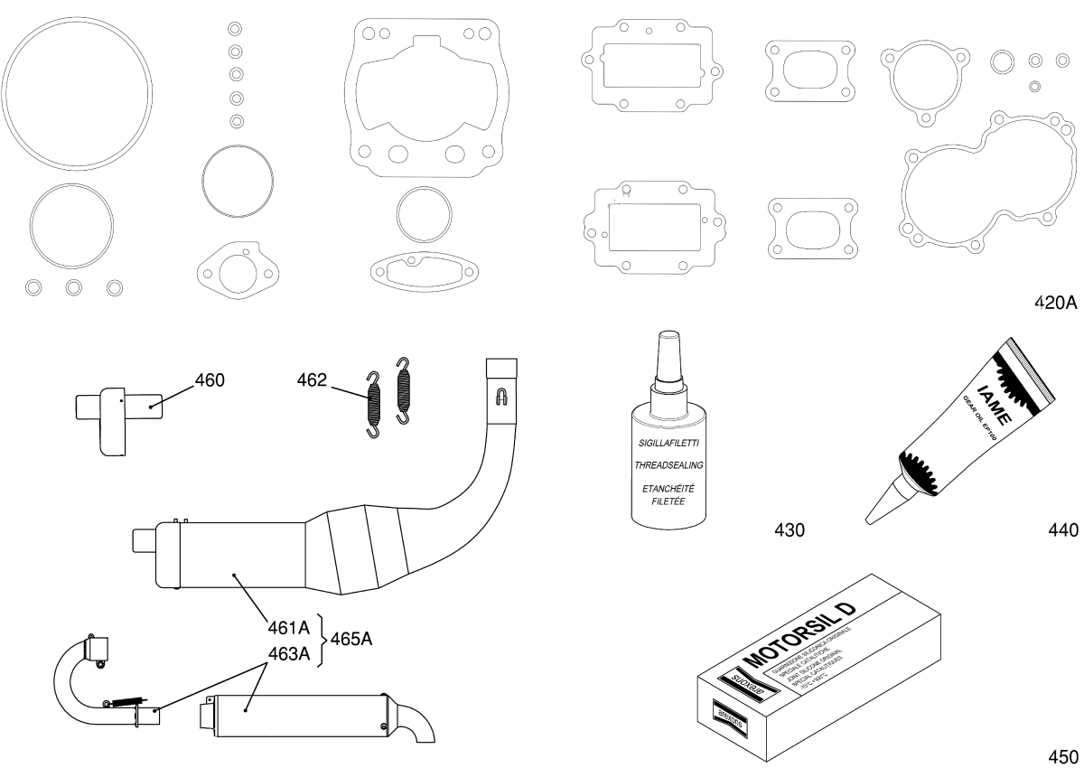 EXHAUST SYSTEM & GASKETS