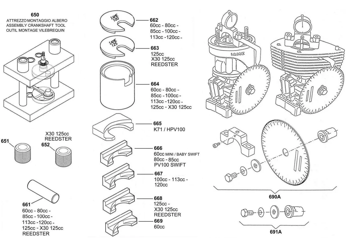 Cranksh.Ass./Disass. Timing control group X30 WATER