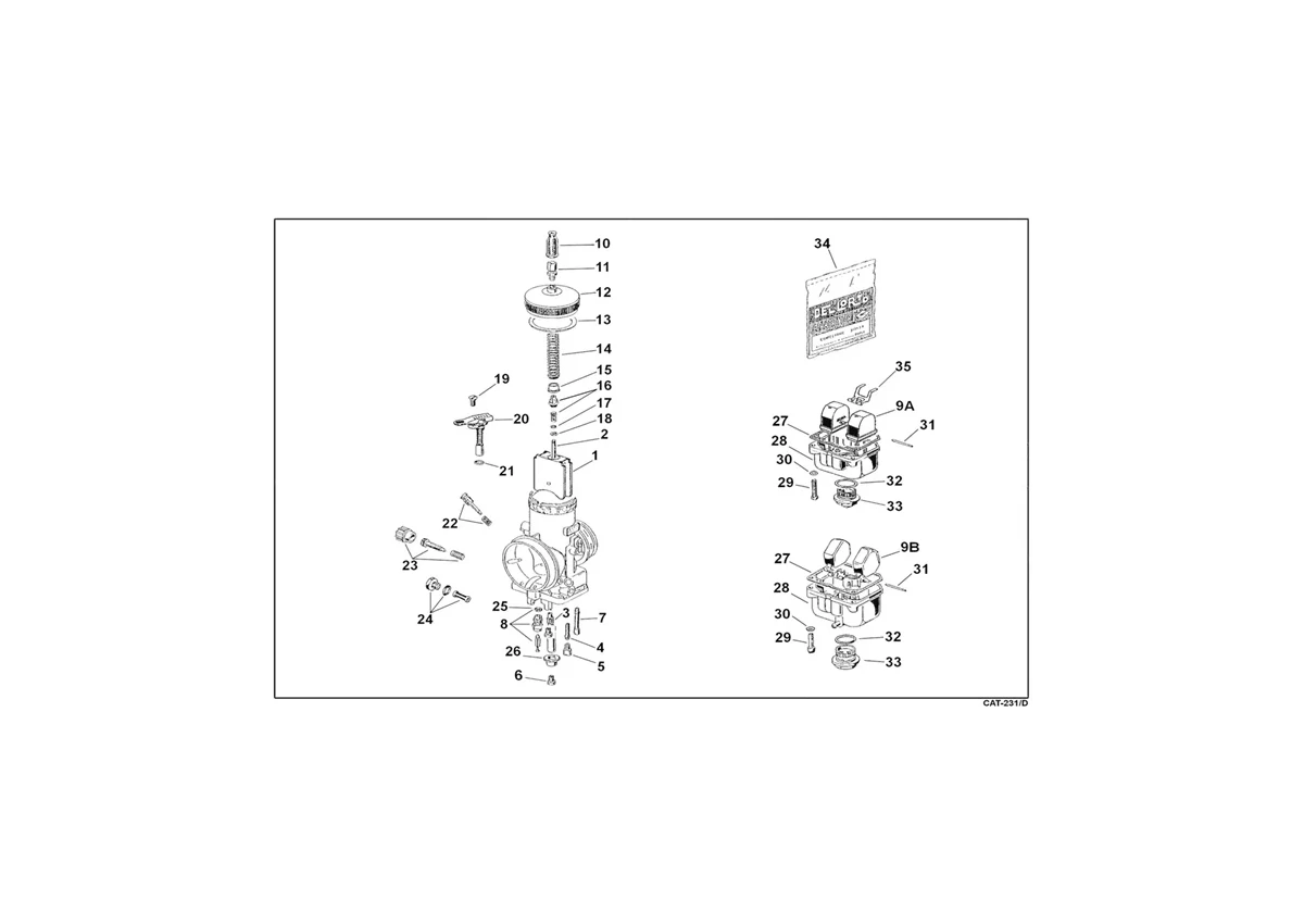 CARBURETTOR VHSH 30 CS - SCREAMER 2