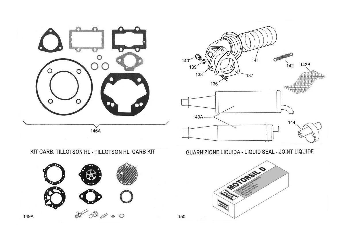 EXHAUST GROUP & GASKETS SET