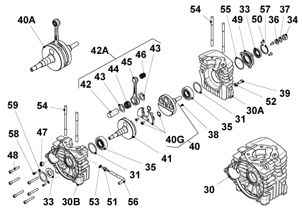 CRANKCASE AND CRANKSHAFT R60