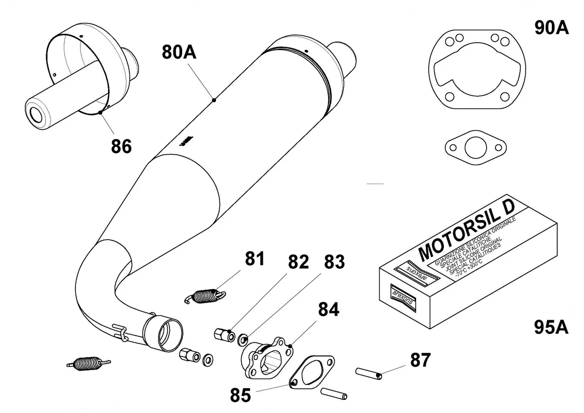 EXHAUST & GASKETS ASSY