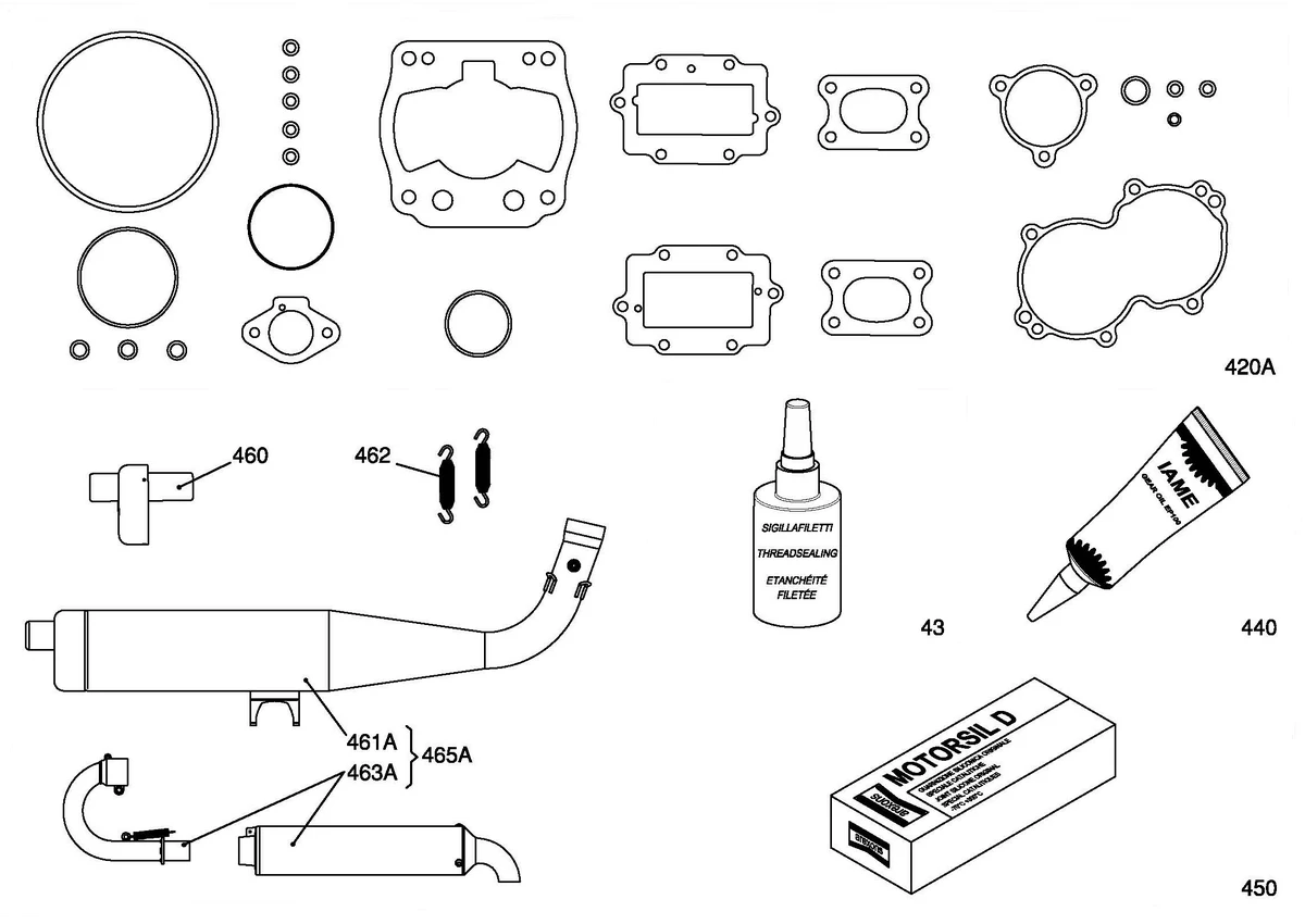 EXHAUST SYSTEM & GASKETS