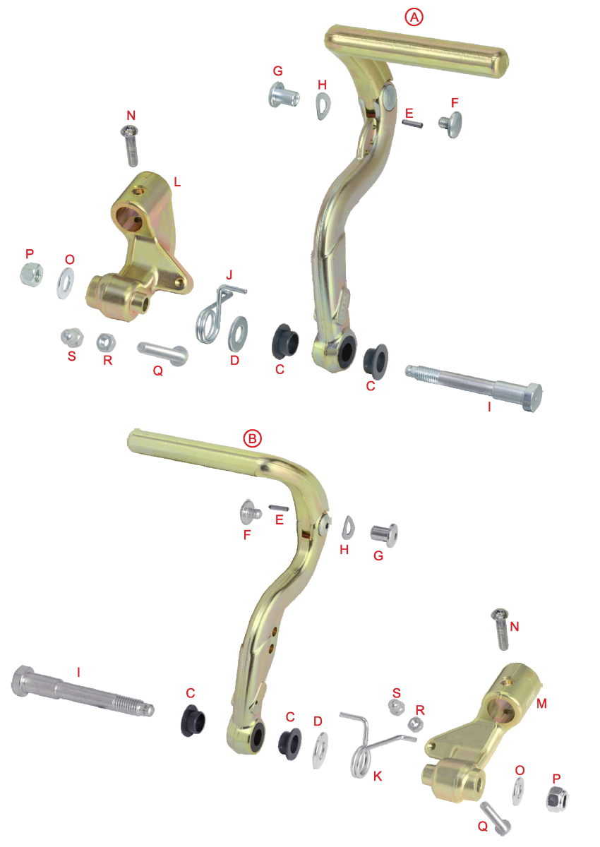 PEDALES REGLABLES EN ALUMINIUM