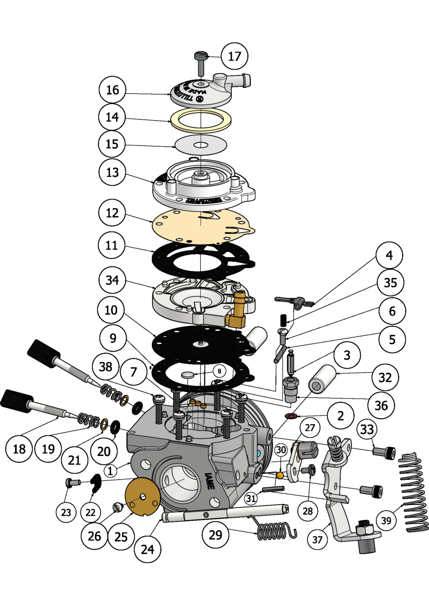 CARBURATEUR HW-31A / Mini Pro M - X30 Water Shift